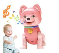 Jouet Chiot Robotique Interactif - Animal De Compagnie Électrique Réaliste Capable De Chanter Et De Ramper - Jouet Chien Réaliste,Pour Filles Garçons Adultes Petite Amie Anniversaire Saint-Valentin