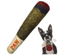 Jouet Cigare en Peluche de Chien 9,5 Pouces avec Sifflet - Cigarette Grincheux pour le Nettoyage et l'Entraînement des Dents Agressives de Maillers
