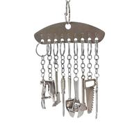 Jouet cloche pour oiseaux, accessoires de cage conures, jouets en métal, jouets pour perruches, calopsittes, cloches en métal pour conures et calopsittes, balançoire à oiseaux avec clochettes pour
