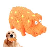 Jouet cochon grinçant pour chien : jouet amusant avec son, sifflet à mâcher | Design de cochon doux avec couineur, idéal pour dresser les chiots, jeux d'intérieur et divers