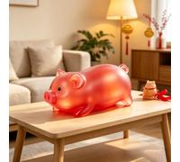 Jouet cochon magique qui change de couleur, change de couleur lorsqu'il est exposé à la lumière du soleil, joli motif de cochon rôti. Grand article de décoration. Convient pour le salon, le balcon, le
