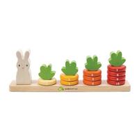 Tender Leaf Toys – Jeu d'apprentissage Comptage de carottes en bois – Multicolore