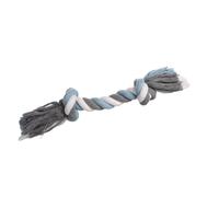 FLAMINGO - Jouet Corde avec 2 nœuds Bleu ø 9 cm x 40 cm XL pour Chien