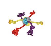 Jouet corde Les Costauds 6 nœuds taille M 44cm multicolore