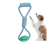 Jouet Corde pour Chien - Soulage l'Ennui et Nettoie les Dents | Jouet à Mâcher avec Distributeur de Nourriture | Pour Éducation des Chiots et Jeu Interactif, Corde en Coton Durable et Balle en Caoutch