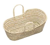 Jouet couffin poupée 50cm en fibres naturelles beige TU