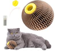 Jouet couineur à mâcher pour chien et chat - Jouet interactif pour chat - En papier ondulé - Stimule l'instinct - Gris, taille unique