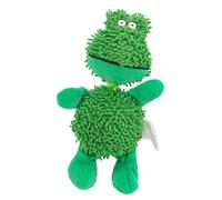 Jouet couineur amusant en peluche pour chien, serpillère colorée en fibre pour chiots de dentition et soulagement de l'anxiété, corde en coton à mâcher interactive colorée pour chien de petite race