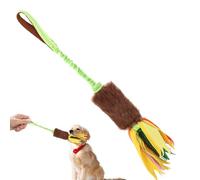 Jouet couineur coloré pour chien Tug Of War | Cordon de serrage élastique interactif et coloré pour chiot Intérieur ou extérieur