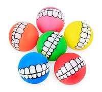 Jouet couineur doux à mâcher pour petits chiens - Couleur assortie - 1 balle molaire