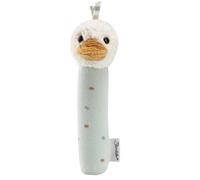 Jouet couineur en forme de canard Edda Lou - Jouet de motricité - Bâton de préhension en jersey pour garçons et filles