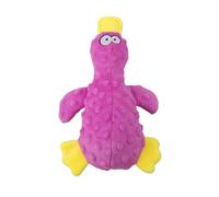 Jouet couineur en forme de canard pour chiens de petite, moyenne et grande taille, jouet interactif durable pour les garder occupés, jouet à mâcher doux et froissé pour chiot en peluche douce et