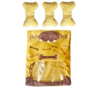 Jouet couineur en forme d'os pour chien | Jouet couineur en peluche pour chien - Jouet couineur mignon pour entraînement cognitif - Puzzle à mâcher pour races de petite, moyenne et grande taille