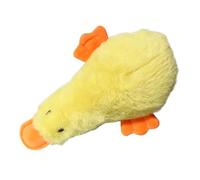 Jouet couineur en peluche en forme de canard pour petit animal de compagnie, jouet en tissu durable, accessoire de morsure de chiot, jouet interactif en peluche, aide à la mastication douce, cadeau