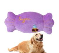 Jouet couineur en peluche - Jouet à mâcher pour chien et chat - Jouet couineur - Son interactif - Jouet à mâcher pour chiot - Jouet en relief - Intérieur doux - S