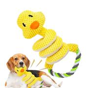 Jouet couineur en peluche pour chien - Animal en peluche interactif avec | Jouets à mâcher en spirale à long cou pour soulager les activités de divertissement