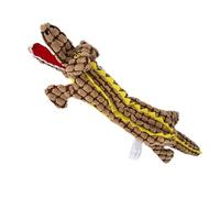 Jouet couineur en peluche pour chien | Peluche croco robuste indestructible - Jouet interactif pour soulager l'ennui - Jouet couineur pour dressage d'animaux domestiques, nettoyage des dents