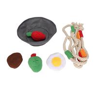 Jouet couineur en peluche pour chien - Résistant aux morsures - Jouet pour chien - Pour se brosser les dents - Soulage l'ennui