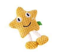 Jouet couineur en peluche pour chiot - Grincement de dents interactif en forme d'étoile - Pour grands chiens, maison, intérieur et extérieur, salon, anniversaire, chiot, amoureux des chiens, petite