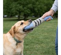 Jouet couineur pour animal de compagnie, jouet interactif résistant aux morsures pour chats et chiens d'intérieur, rend les animaux ennuyés fous avec plaisir (bleu)