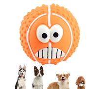 Jouet couineur pour Chien, Balle couinante, Balle à mâcher pour Chien, Balle en Latex avec Visage Souriant, Balle Gonflable Amusante à mâcher pour Chien, Chiot, Jouet pour Chiens de Petite et Moyenne