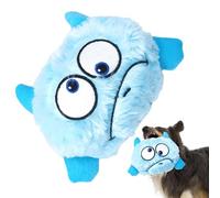 Jouet couineur pour chien - Balle en caoutchouc en peluche | Jouet interactif à mâcher - Nettoyage des dents vibrantes rebondissantes - Jeu amusant - Stimulation automatique du son - Jouet de