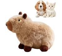 Jouet couineur pour chien Capybara interactif avec couineur - Jouet crépitant pour animaux de compagnie - Pour les chiens de petite, moyenne et grande taille - Pour le nettoyage des dents et les