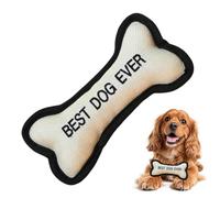 Jouet couineur pour chien - Jeu de dentition en forme d'os avec son pour chiot - Jouet pour soulager l'ennui du chien | pour enrichir le temps de jeu, exercice à la maison, intérieur, extérieur