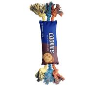 Jouet Couineur pour Chien | Jouet à Mâcher Crissant en Forme de Sachet de Chips,avec Corde en Coton pour Dentition | pour Chiens Mâcheurs Agressifs, Races Petite, Moyenne et Grande, Maison et Voyage