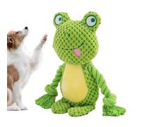 Jouet couineur pour Chien - Jouet couineur pour Chien - à Corde - Jouet interactif avec couineur, Renard, éléphant et Grenouille - pour l'intérieur et l'extérieur