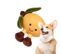 Jouet couineur pour chien | Jouet interactif à mâcher en forme de fruit pour chien avec couinement - Animal en peluche mignon pour l'entraînement agressif de l'ennui chiot chien intérieur extérieur