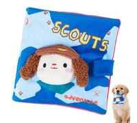 Jouet couineur pour chien, livre de puzzle pour chiot, jouet couineur interactif et indestructible, design résistant à la mastication, (multicolore), animal domestique d'intérieur et divertissement