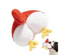 Jouet couineur pour chien - Peluche amusante avec design popo - Pour mâcher agressivement, chatons, petites, moyennes et grandes races - Pour la maison, l'intérieur, les voyages