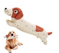 Jouet couineur pour petit chien en forme de teckel avec son pour animal | Jouets interactifs à mordre pour chiot pour intérieur ou extérieur, maison, appartement, arrière-cour, exercice de jeu