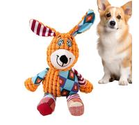 Jouet couineur pour petit chien | Jouet à mâcher en forme d'animal en peluche avec papier froissé | pour l'entraînement seul dans le parc, le camping, l'extérieur, le jardin