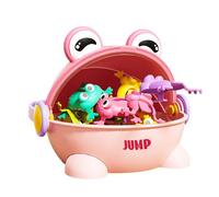 Jouet Crapaud Rebondissant - Grenouille À Ressort ABS 15 Points, Puzzle Rebondissant avec Image Réaliste | Goody Bag Fillers Kid Toy pour Garçons Filles Cadeaux De Fête, Puzzle pour, Filles, A