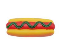 Jouet créatif avec son à mâcher modélisé comme un hot-dog robuste qui offre une expérience animée attrayante conçue pour stimuler la curiosité des jeunes animaux énergiques qui apprécient la curiosité