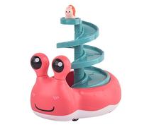 Jouet Créatif En Forme D'Escargot Pour Enfants, Voiture À Glissière Rotative Et À Inertie Avec Piste, Ensemble Cadeau