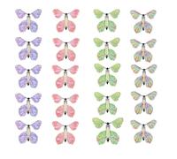 Jouet créatif papillon volant petit accessoire lumineux avec mécanisme secret facile à créer des surprises voler dans l'air sandwich entre les livres Bande en caoutchouc remplaçable