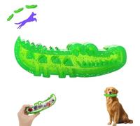 Jouet Crocodile à MâCher Et Rapporter Lentement Pour Chien,Jouet à MâCher Et Rapporter Lentement, Distributeur De Friandises En Forme D'Alligator Pour Chiens De Petite,Nettoyage Des Dents (Moyen)