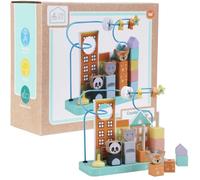 Jouet Cube d'activités en bois à partir de 18 mois, apprendre les chiffres, labyrinthe, raisonnement logique