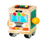 Jouet Cube d'activités pour Enfants,Tablette de Développement avec Lumière LED | Autobus Sensoriel Jouet Éducatif | Pour Chambre De Séjour Petit Voyage D'âge Préscolaire Garçons Filles 1-3