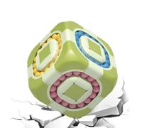 Jouet cube magique rotatif - Puzzle de haricots rotatifs, jeu éducatif Fidget | Pour l'école maternelle maternelle relaxant Concentration développement des compétences casse-tête soulagement du Stress