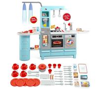 Jouet Cuisine électronique Gourmet Bleu - MOLTO - Grande taille - Sons lumières et vrai robinet