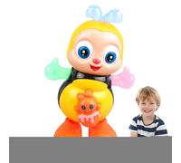 Jouet d'abeille dansante - Jouet amusant Little Plim Bee de 350 g, aide à l'engagement sensoriel, personnages chantants aux couleurs vives, 13 x 20 cm + piles Aa, coque solide de haute qualité