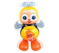 Jouet d'abeille pour , Abeille électrique précoce éducative avec Musique et Jouets musicaux en Forme de Dessin animé, pour crèches, Vacances, Noël, Salle de Jeux, Chambre de Salon, Studio