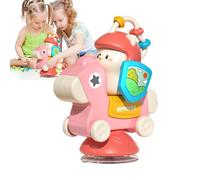 Jouet d'activité de chaise élevée de spinner, jouets d'activité de chaise haute | Tite d'activité de dessin animé collant de la de haute,Interactive éducatif bébé dentition mailleur Table Spinner pour