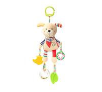 Jouet d'Activité pour Bébé - Hochet en Peluche Mignon avec Cloche et Crochet Animal Suspendu - Jouet pour Poussette et Éducatif pour Nouveau-né et Tout-petits 0-12 Mois