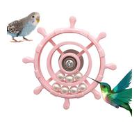 Jouet d'activité rotatif - Plateau tournant souple, matériau résistant aux morsures, structure compacte et légère, installation sans outil | enrichissement des oiseaux, plaisir des animaux
