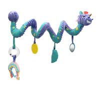 Les DEGLINGOS - Spirale d’activités Kiprokos Le zèbre- Jouet d’éveil pour bébé avec activités sonores et tactiles - 1 pièce - Violet - 40cm déployé